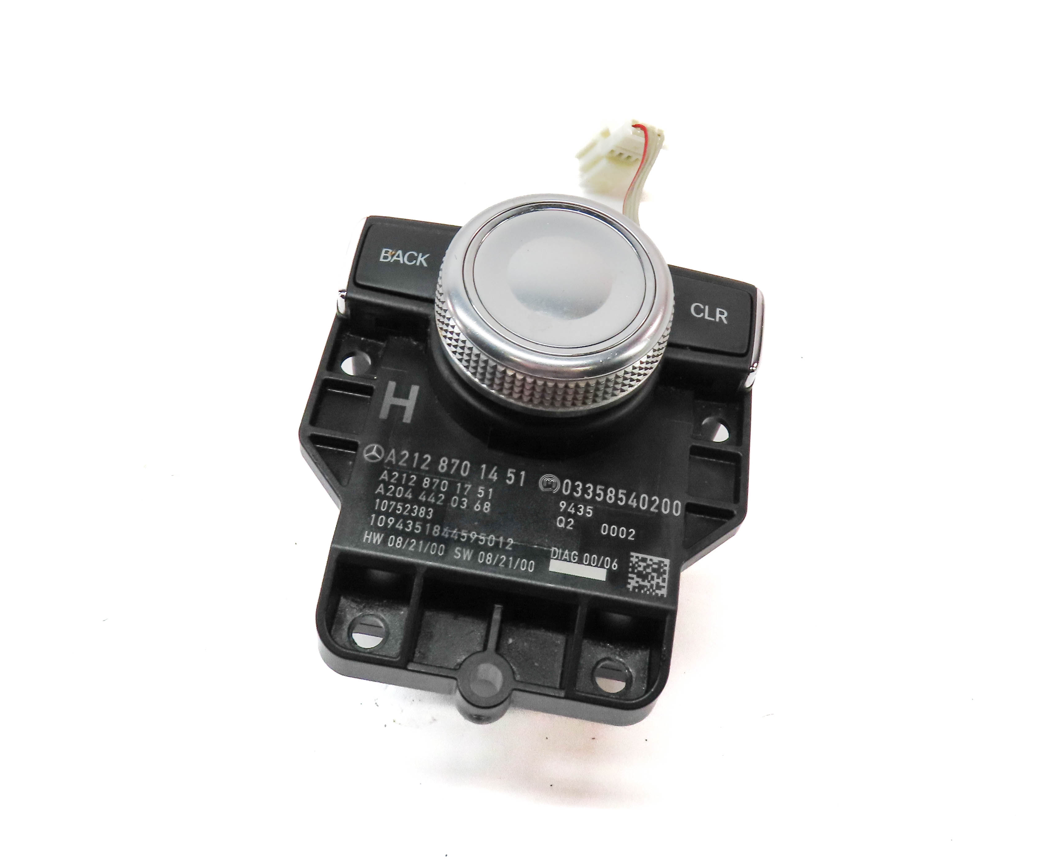 2010 MERCEDES E350 (W212) FRONT CENTER CONSOLE MEDIA MMI CONTROL DIAL KNOB — exact item pictured